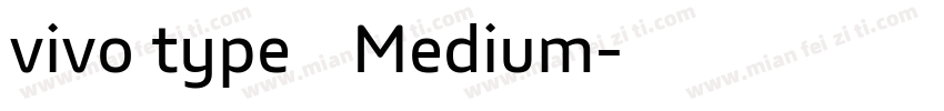 vivo type 简 Medium字体转换